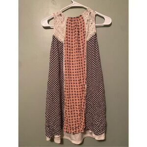 Taylor & Sage Women Boho Sleeveless Summer Shift Dress Size Small